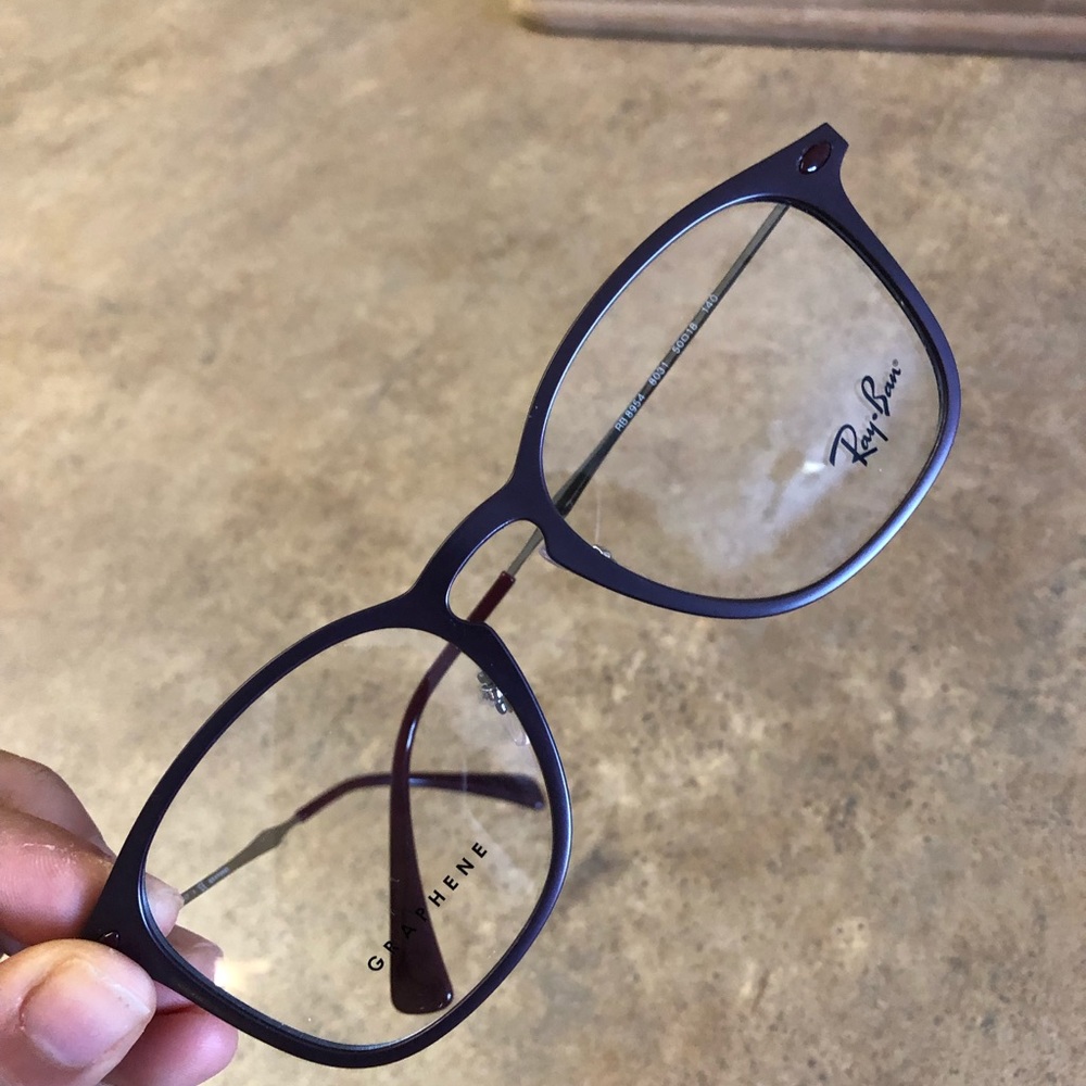 Ray-Ban Burgundy Glasses With Case RB 8954